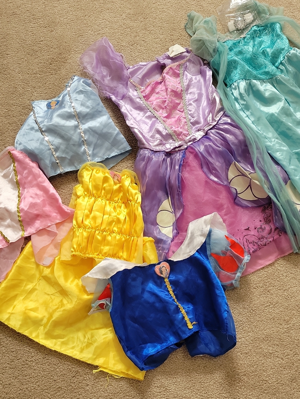 Disney Girls' Princess Dresses ~3T.  FAIR CONDITION